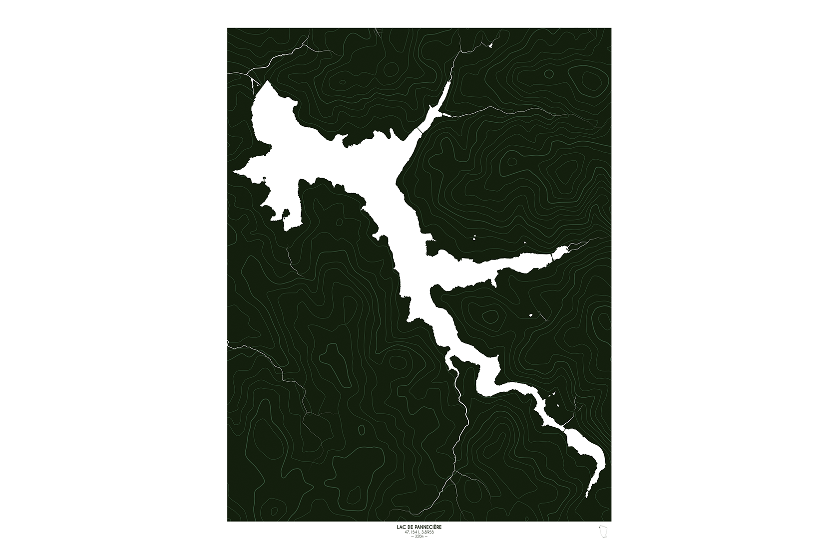 Affiche & carte postale Grand Lac du Morvan : Panneçière