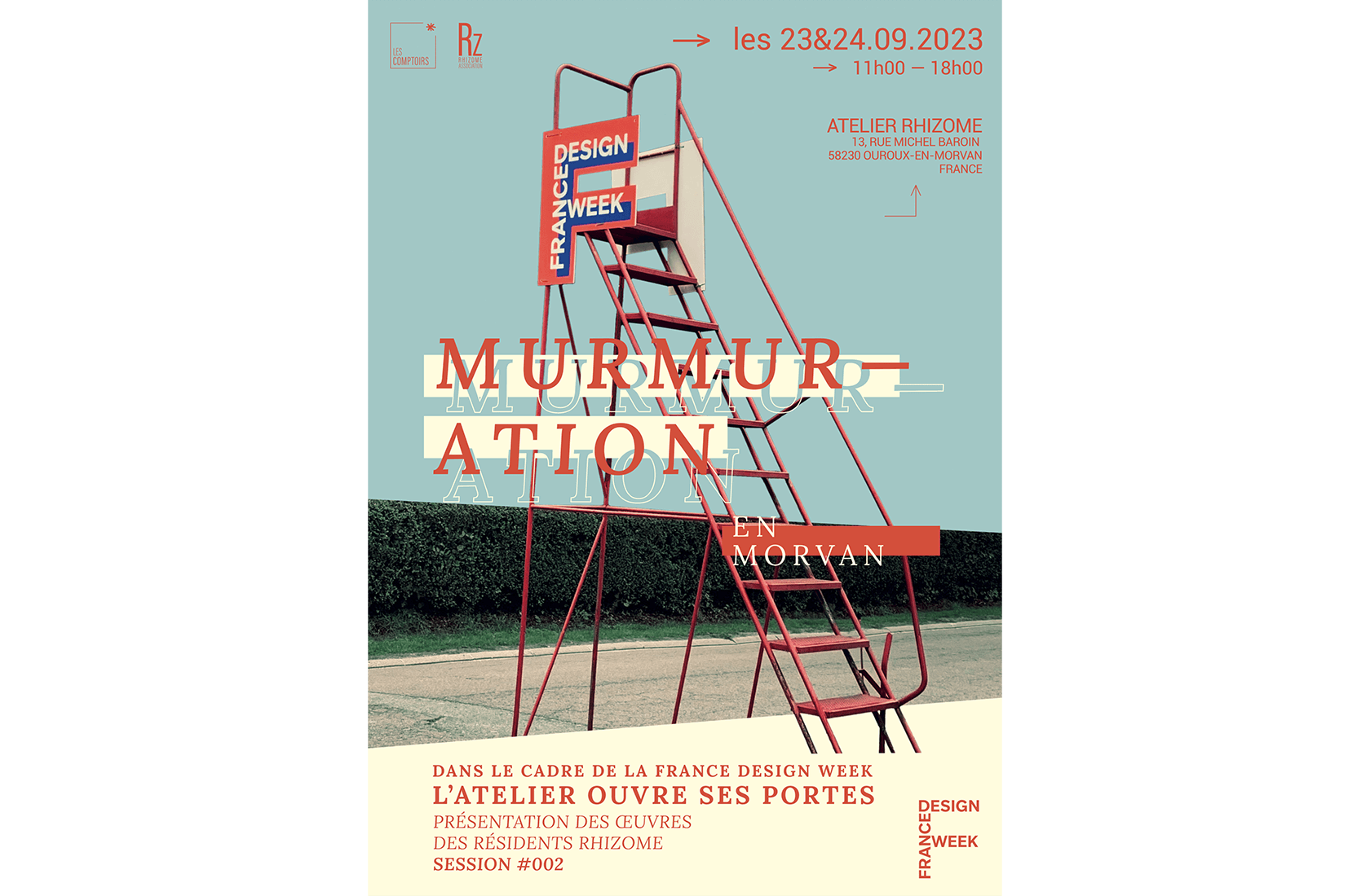 Affiche France Design Week Rhizome